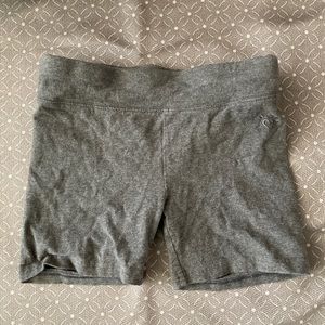 Justice grey bike shorts size 10